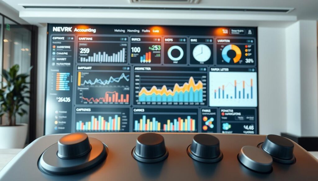 ERP Buchhaltungssystem Dashboard