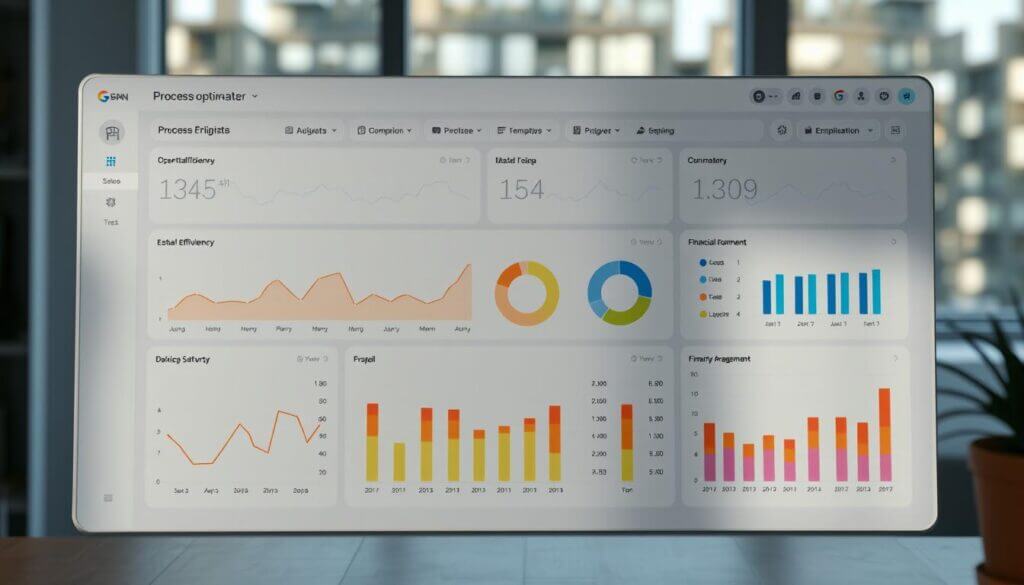 ERP Software Dashboard für Prozessoptimierung