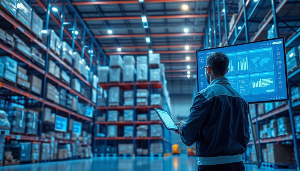 Moderne Lagerlogistik Software im Einsatz