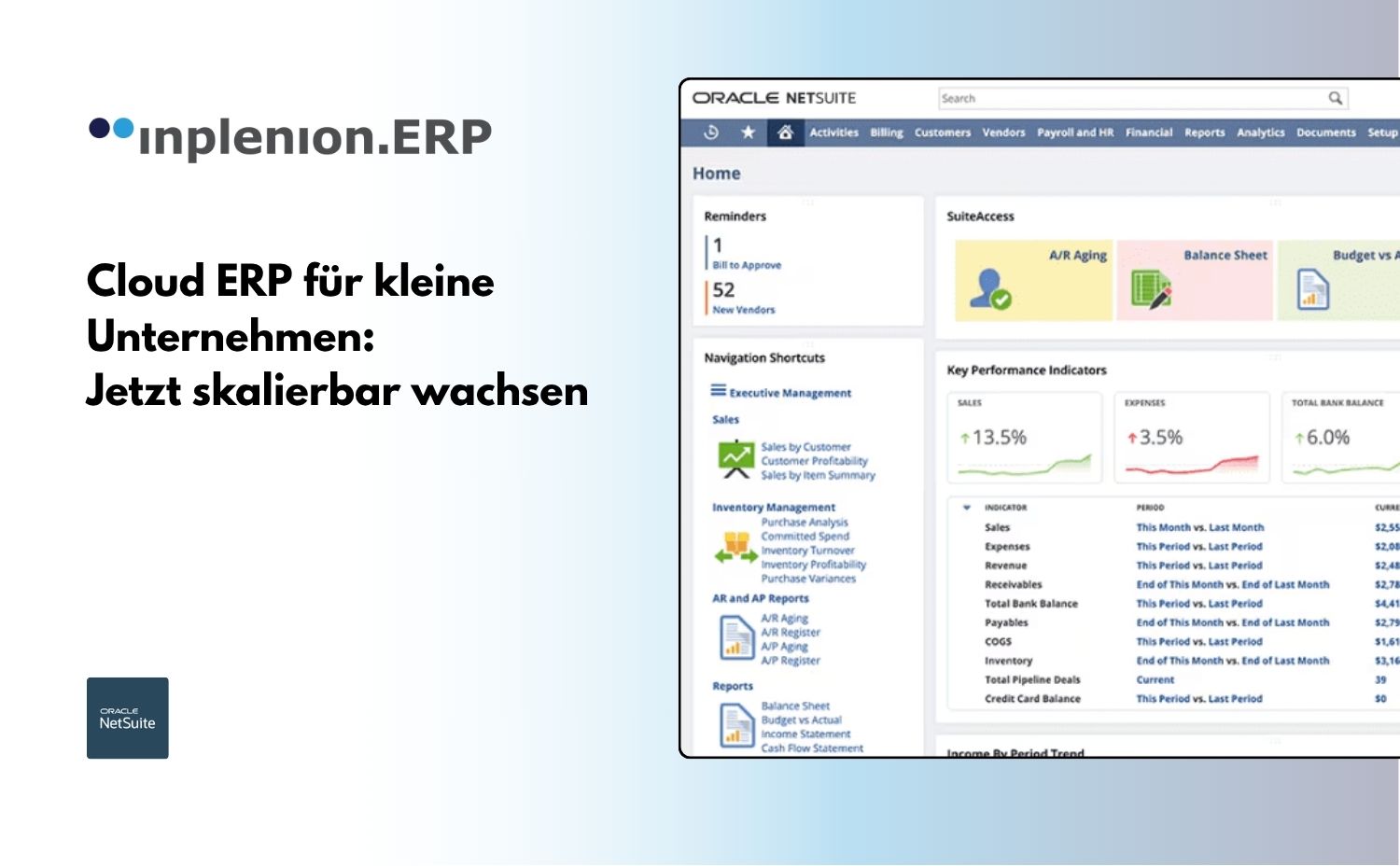 Cloud ERP für kleine Unternehmen